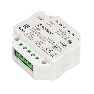 INTELLIGENT ARLIGHT Релейный модуль SMART-SWITCH-701-72-PS-IN (230V, 1x1.5A, ZB, 2.4G) (IARL, Пласти