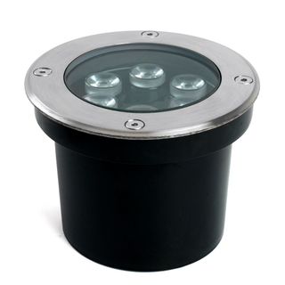 Светильник тротуарный (грунтовый) DL-2667, 6W, 12-24V, низковольтный, 4000К, металлик, D120xH90mm