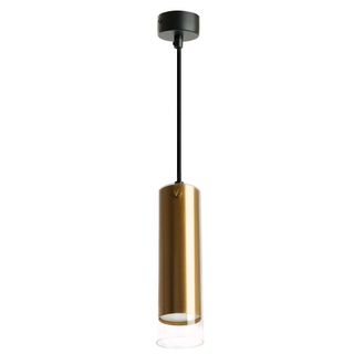 Светильник потолочный DL3084 на подвесе MR16 35W 230V, золото, черный