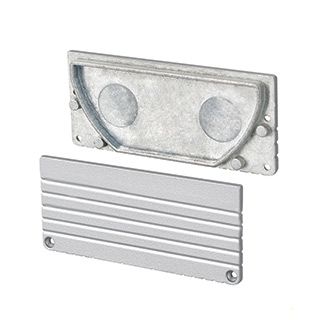 Заглушка для ALU-POWER-W80 глухая (Металл)
