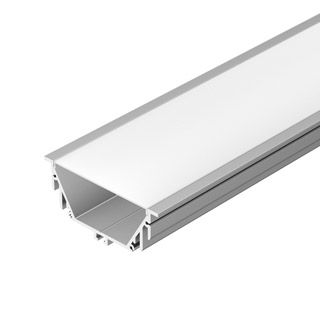 Профиль с экраном ALU-POWER-RW80F-2000 ANOD+FROST (Алюминий)