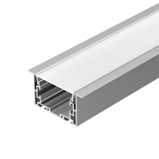 Профиль с экраном S2-LINIA69-F-2500 ANOD+OPAL (Алюминий)