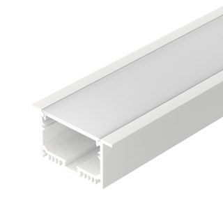 Профиль с экраном SL-LINIA62-F-2500 WHITE+OPAL (Алюминий)
