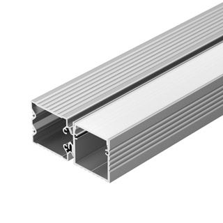 Профиль с экраном ALU-BASE-PW35S-2000 ANOD+FROST AG (Металл)