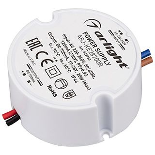 Блок питания ARJ-KE28700R (20W, 700mA, PFC) (IP44 Пластик, 5 лет)