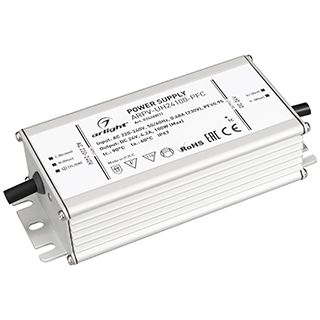 Блок питания ARPV-UH24100-PFC (24V, 4.2A, 100W) (IP67 Металл, 7 лет)