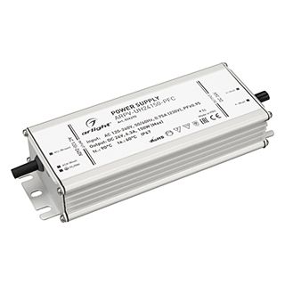 Блок питания ARPV-UH24150-PFC (24V, 6.3A, 150W) (IP67 Металл, 7 лет)