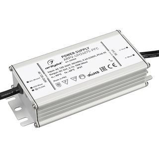 Блок питания ARPV-UH24075-PFC (24V, 3.1A, 75W) (IP67 Металл, 7 лет)