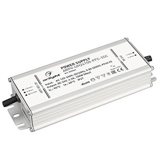 Блок питания ARPV-UH24150-PFC-55C (24V, 6.3A, 150W) (IP67 Металл, 5 лет)