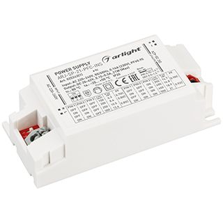 Блок питания ARJ-SP-21-PFC-INS (21W, 20-42V, 0.15-0.5A) (IP20 Пластик, 5 лет)