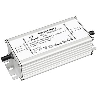 Блок питания ARPV-UH24120-PFC (24V, 5.0A, 120W) (IP67 Металл, 7 лет)