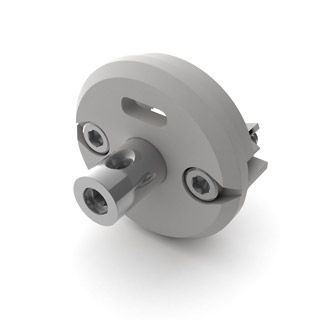 Заглушка ROUND-D30-DUAL с втулкой и отверстием (Пластик)