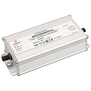 Блок питания ARPV-LG24100-PFC-A (24V, 4.17A, 100W) (IP67 Металл, 5 лет)