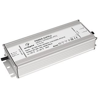 Блок питания ARPV-UH48480-PFC (48V, 10A, 480W) (IP67 Металл, 7 лет)