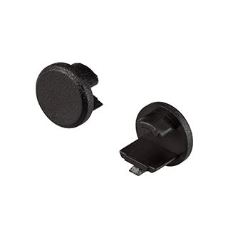 Заглушка для ROUND-D10.5 BLACK глухая (Пластик)