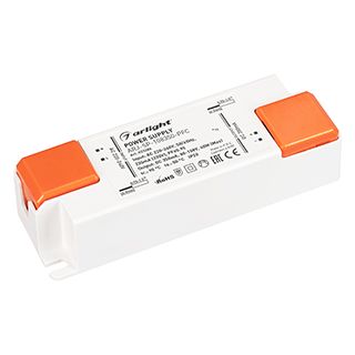 Блок питания ARJ-SP-108350-PFC (40W, 80-108V, 350mA) (IP20 Пластик, 5 лет)
