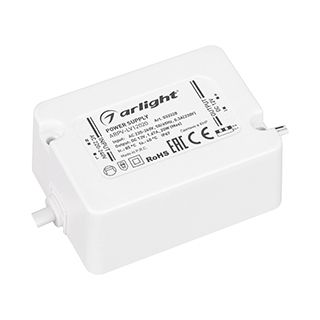 Блок питания ARPV-LV12020 (12V, 1.67A, 20W) (IP67 Пластик, 3 года)