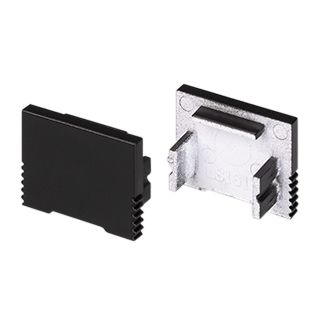 Заглушка SL-SLIM-H13M BLACK глухая (Пластик)
