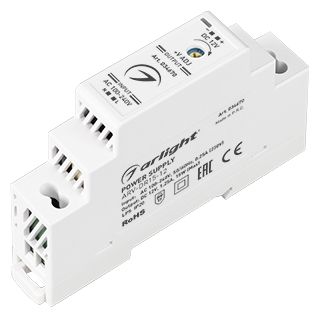 Блок питания ARV-DR15-12 (12V, 1.25A, 15W) (IP20 DIN-рейка)