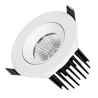 Светильник MS-ATOLL-BUILT-TURN-R94-10W Day4000 (WH, 36 deg, 230V) (IP54 Металл, 5 лет)
