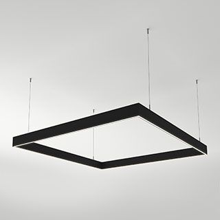 Светильник ALT-LINEAIR-QUADRAT-FLAT-UPDOWN-DIM-1375-170W Warm3000 (BK, 100 deg, 230V) 