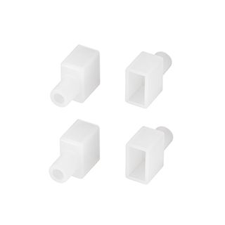 Заглушка WPH-FLEX-0612-SIDE WHITE с отверстием (Силикон)