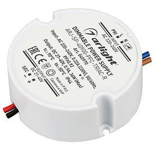 Блок питания ARJ-SP-40900-PFC-TRIAC-R (36W, 27-40V, 900mA) (IP44 Пластик, 5 лет)