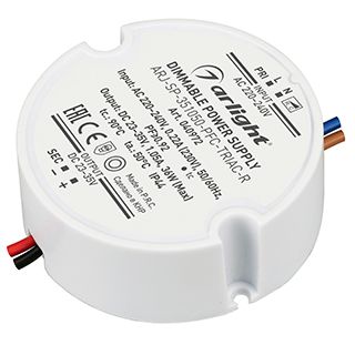 Блок питания ARJ-SP-351050-PFC-TRIAC-R (36W, 23-35V, 1050mA) (IP44 Пластик, 5 лет)