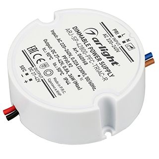 Блок питания ARJ-SP-42800-PFC-TRIAC-R (36W, 27-42V, 800mA) (IP44 Пластик, 5 лет)