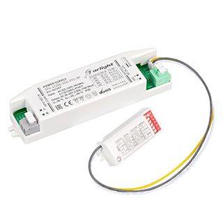 Блок питания SPV-42380-SDE-PFC (19W, 28-42V, 380mA, 5.8GHz) (IP20 Пластик, 5 лет)