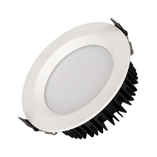 Светильник MS-MIST-BUILT-R145-15W Warm3000 (WH, 110 deg, 230V) (IP54 Металл, 5 лет)