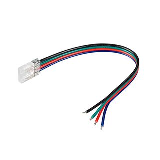 Коннектор COB-RGB-10mm-4pin-STW-L150 (Лента-Провод)
