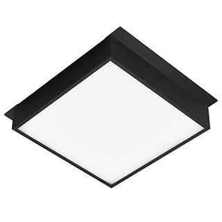 Светильник DL-GRIGLIATO-S190x190-24W Warm3000 (BK, 100 deg, 230) (IP40 Металл, 5 лет)