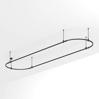 Трек ART-APRIORI-OVAL-ROD-400-4000x1000 (BK) (IP20 Металл, 3 года)