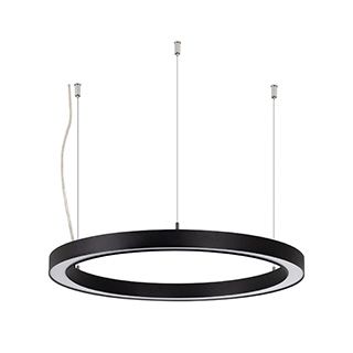 Светильник SP-CIRCLE-HANG-O3535-D500-30W Warm3000 (RAL9005, 120 deg, 230V) IP40 LED