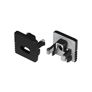 Заглушка SL-MINI-10 BLACK с отверстием (Пластик)