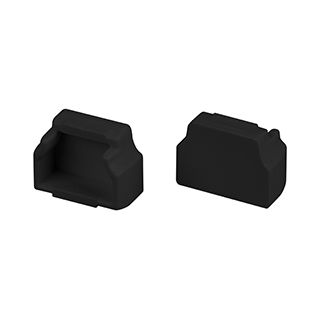 Заглушка СEIL-S12-SHADOW-20-SIDE BLACK глухая (Пластик)