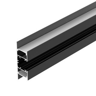 Профиль WALL-2575-DUAL-2000 ANOD BLACK (Алюминий)