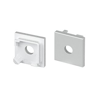 Заглушка SL-KANT-H16-S10 SQUARE с отверстием (Пластик)