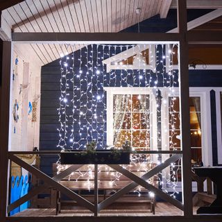 Гирлянда светодиодная Занавес 2х3м 600 LED БЕЛЫЙ белый ПВХ IP65 постоянное свечение 230В соединяется