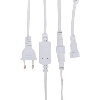 Гирлянда светодиодная Занавес 2х1,5м 360 LED СИНИЙ белый ПВХ IP54 постоянное свечение 230В соединяет