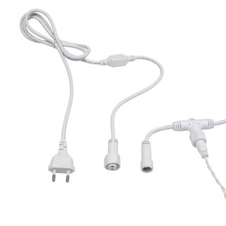 Гирлянда светодиодная Занавес 2х6м 768 LED ТЕПЛЫЙ БЕЛЫЙ белый ПВХ IP65 эффект мерцания 230В соединяе