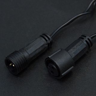 Гирлянда Нить 10м, свечение с динамикой, черный ПВХ, 230В, цвет RGB