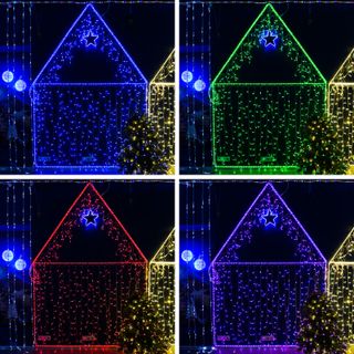 Гирлянда Нить 10м, свечение с динамикой, прозрачный ПВХ, 230В, цвет RGB