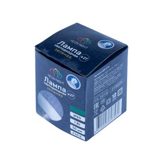 Лампа шар Е27 10 LED Ø50мм зеленая 24В (постоянное напряжение)