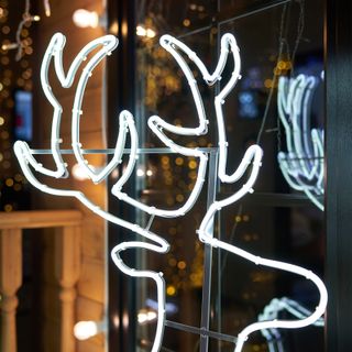 Фигура световая Сказочный олень из гибкого неона, 140х93 см, 1680 LED, цвет свечения белый NEON-NIGH