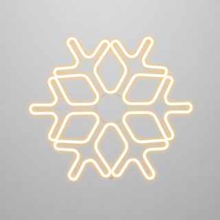 Фигура Снежинка из гибкого неона, 60х60 см, цвет свечения теплый белый NEON-NIGHT
