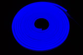 Гибкий неон DL SMD2835, 120led/m, 12V, 8х16мм (блистер 5м) Blue