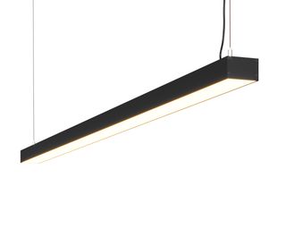 Линейный светодиодный светильник подвесной DL-35-2500 136Вт 4000К IP20 Черный