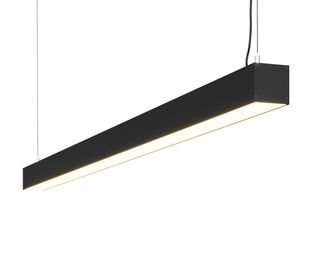Линейный светодиодный светильник подвесной DL-55-2000 108Вт 3000К IP40 Черный